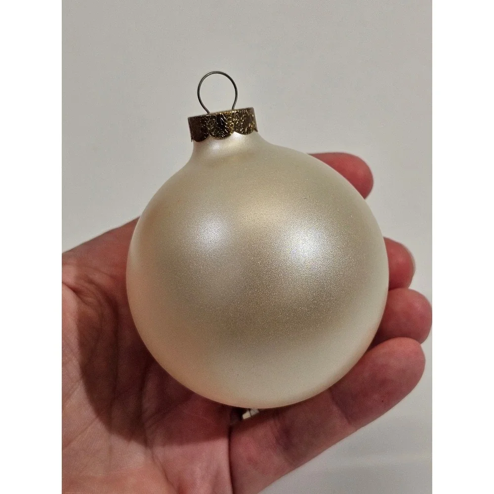 Green Bay Packers NFL Glass Ball Christmas Ornament Helmet Logo Cream Green Gold